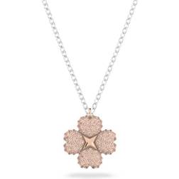 Swarovski Latisha Flower Pendant Necklace - Silver/Pink