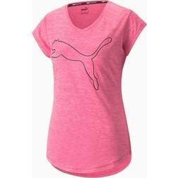 Puma Favourite Heather Cat Trainings-T-Shirt fÃ¼r Damen, Mit Katzenmuster, Rosa, GrÃ¶ÃŸe: XXL, Kleidung