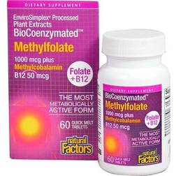 Natural Factors BioCoenzymated Methylfolate 1000 mcg 60 Tablets