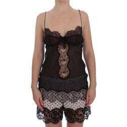 Dolce & Gabbana Womens Silk Lace Babydoll Lingerie Top