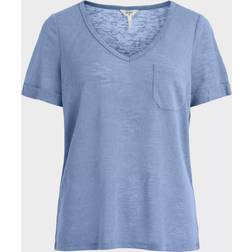 Object – Ljusblå t-shirt med v-ringning-Pink