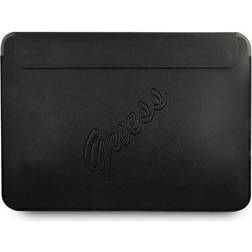 Guess Saffiano Script Sleeve 13" Svart