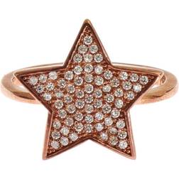 Nialaya Womens Clear CZ Star 925 Ring EU54 US7