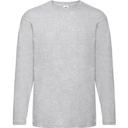 Fruit of the Loom Herr Valueweight Crew Neck Långärmad T-shir