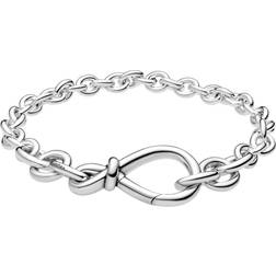 Pandora Chunky Infinity Knot Chain Bracelet - Silver
