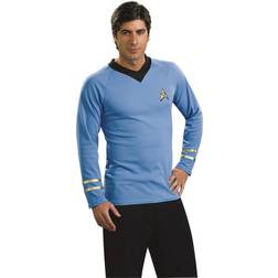 Rubies Star Trek Mens Classic Deluxe Blue Shirt