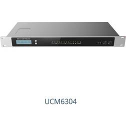 Grandstream UCM6304 IP-PBX rackmonterbar 4 FXO-portar 4 FXS-portar 3 x 10/100/1000