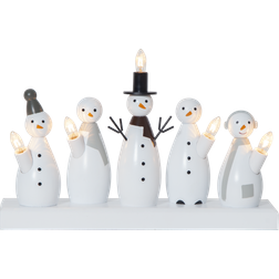 Star Trading Candlestick Snowman Adventsljusstake 33cm 5st