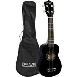 3rd Avenue Soprano Ukulele Black