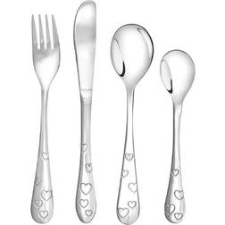 Nordahl Andersen Stainless Steel Cutlery 4-pack Hearts