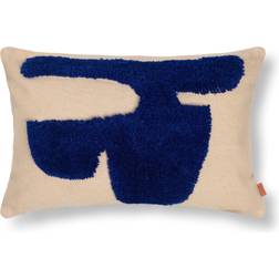 Ferm Living Lay Cushion Komplett dekorationskudde Blå, Beige (60x40cm)