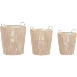 Dkd Home Decor Korg set Beige Korg