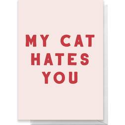 My Cat Hates You Greetings Card Standard Card