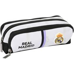 Real Madrid C.F. "Tredubbel Carry-all Svart Vit (21 x 8 x 8 cm)