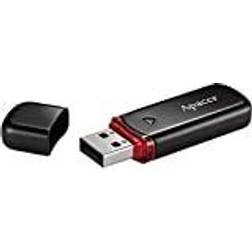 Apacer AH333 32GB, 32 GB, USB Type-A, 2.0, Keps, 7,8 g, Svart