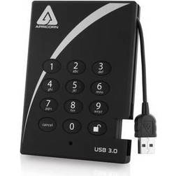 Apricorn 2TB Aegis Padlock USB 3.0 Hardware-Encrypted Solid State Drive A25-3PL256-S2000