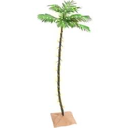 vidaXL LED Palm Tree Warm Christmas Lamp