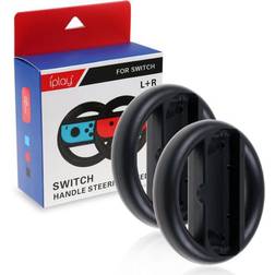 Tech of Sweden Svart Joy-Con Wheel 2st till Nintendo Switch