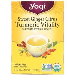 Yogi Tea Turmeric Vitality Sweet Ginger Citrus 16