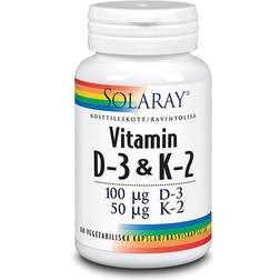 Solaray Vitamin D3 & K2 60 st