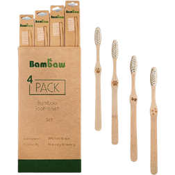 Bambaw Tandborste Ekologisk 4-Pack, Soft