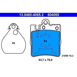 ATE 13046040652 bromsbeläggsats skivbroms