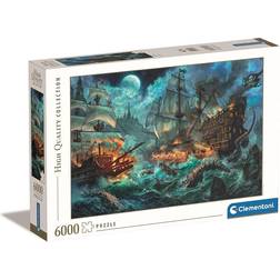 Clementoni High Quality Collection Pirates Battle 6000 Pieces