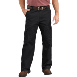 Dickies Men's Loose Fit Leg Cargo Pant - Rinsed Black