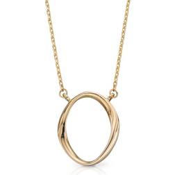Elements Twist Yellow Gold Necklace GN353