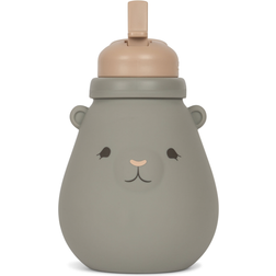 Konges Sløjd Silicone Drinking Bottle Teddy Whale