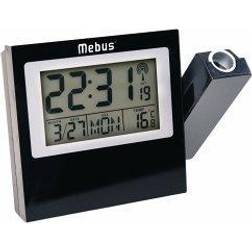 Mebus 42424 Projection Alarm Clock Svart