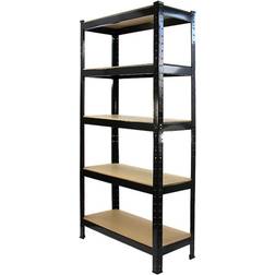 Monster Racking 6 T-Rax Garage Storage Racks Heavy Duty Shelving Black