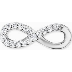 Engelsrufer Infinity örhängen för kvinnor 925 sterling silver dubbade med vit zirkonia mm