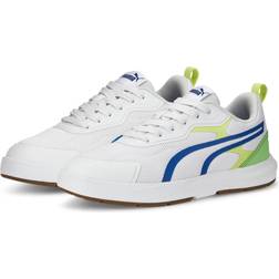 Puma Evolve Sneakers für Jugendliche Schuhe Für Kinder, Weiß/Blau/Grün, Größe: 35.5, Schuhe