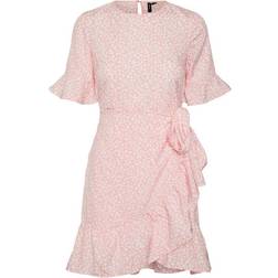 Vero Moda Henna Short Dress - Rose/Geranium Pink