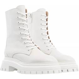 Stuart Weitzman Boots & Ankle Boots Bedford Sleek Lace-Up Bootie white Boots & Ankle Boots for ladies