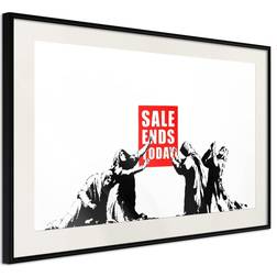 Artgeist Inramad Banksy: Sale Ends Poster
