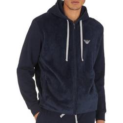 Emporio Armani Knit Hooded Sweater Navy-2