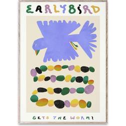 Paper Collective Imogen Crossland Early Bird Poster 30x40cm
