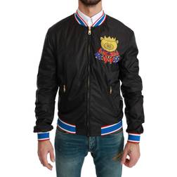 Dolce & Gabbana Black YEAR OF THE PIG Bomber Jacket