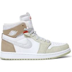 Nike Air Jordan 1 High Zoom Comfort W - White/Olive Aura/Khaki/Grey Heather