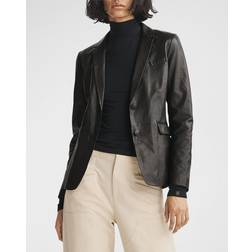 Rag & Bone Charles Leather Blazer - Black