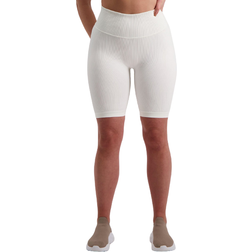 aim'n Ribbed Seamless Biker Shorts - Off White