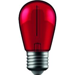 V-TAC 1W Färgad LED liten globlampa Röd, Filament, E27 Dimbar Inte dimbar, Kulör Röd
