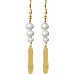 Maanesten Smilla Earrings - Gold/Pearl