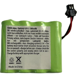Carson NiMH Battery 4.8 V/500 mAh Compatible