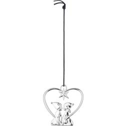 Rosendahl Karen Blixen Heart Children Silver Julgranspynt 7cm