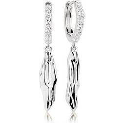 Sif Jakobs Vulcanello Lungo Earrings - Silver/Transparent