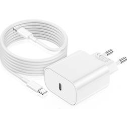 Jeenek 20W USB-C iPhone Charger Compatible with Original Lightning Charging Cable 2m