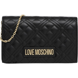 Love Moschino Lettering Logo Crossbody Bag - Black